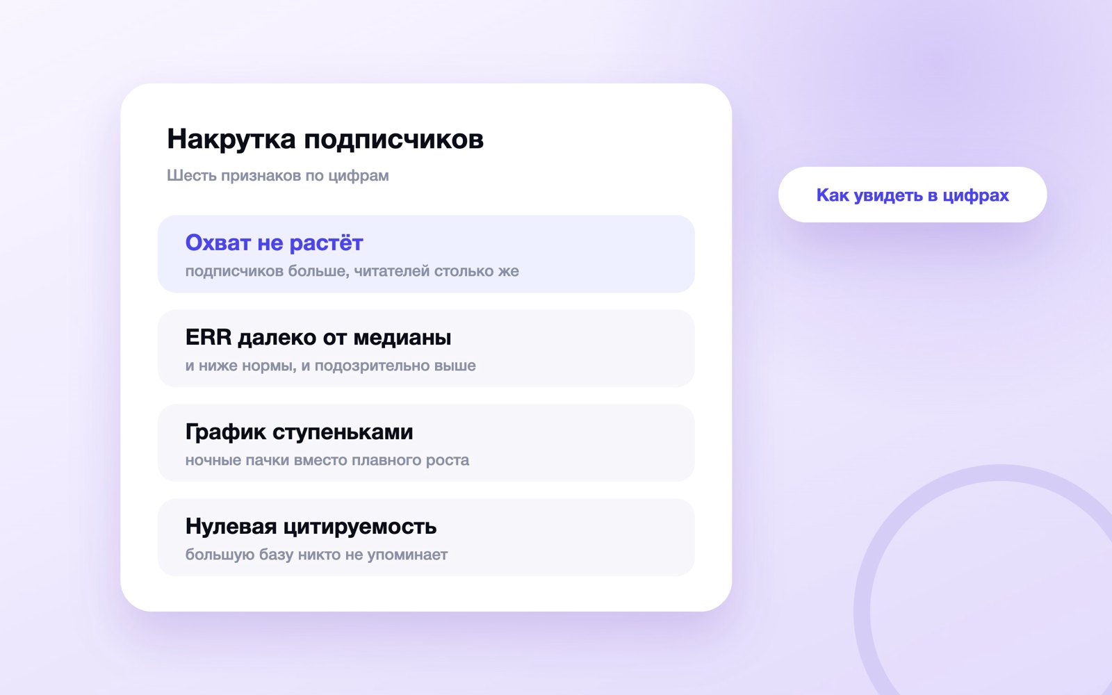 Признаки накрутки подписчиков в цифрах канала