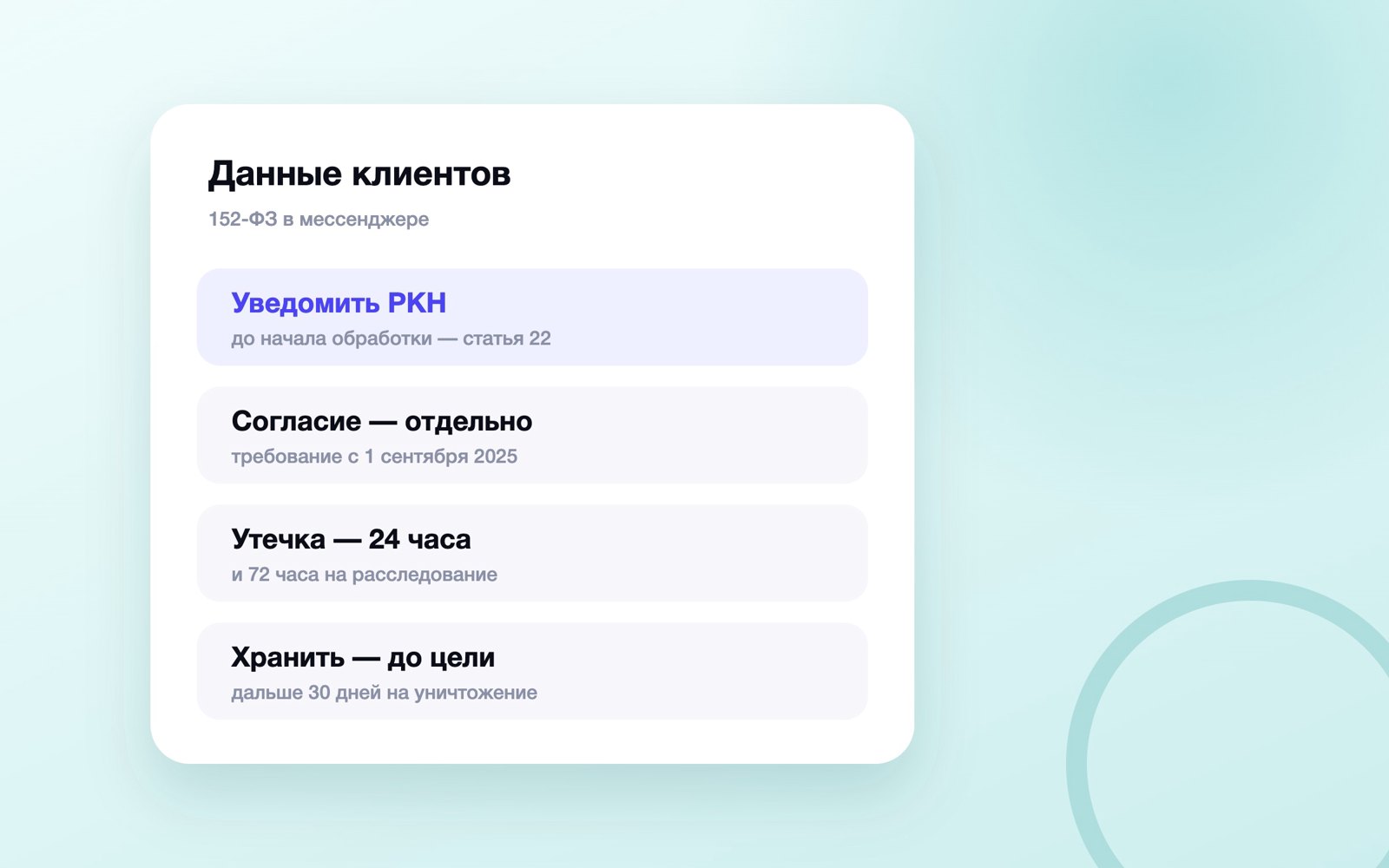 Памятка по закону о персданных для бизнеса