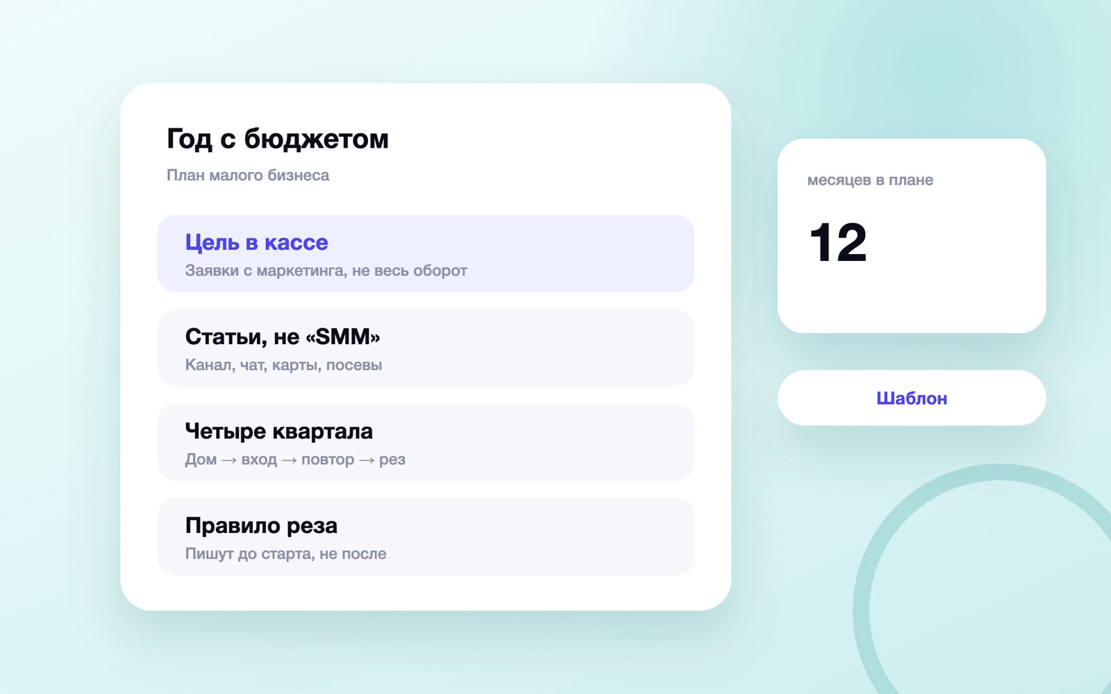 Шаблон маркетингового плана малого бизнеса на год
