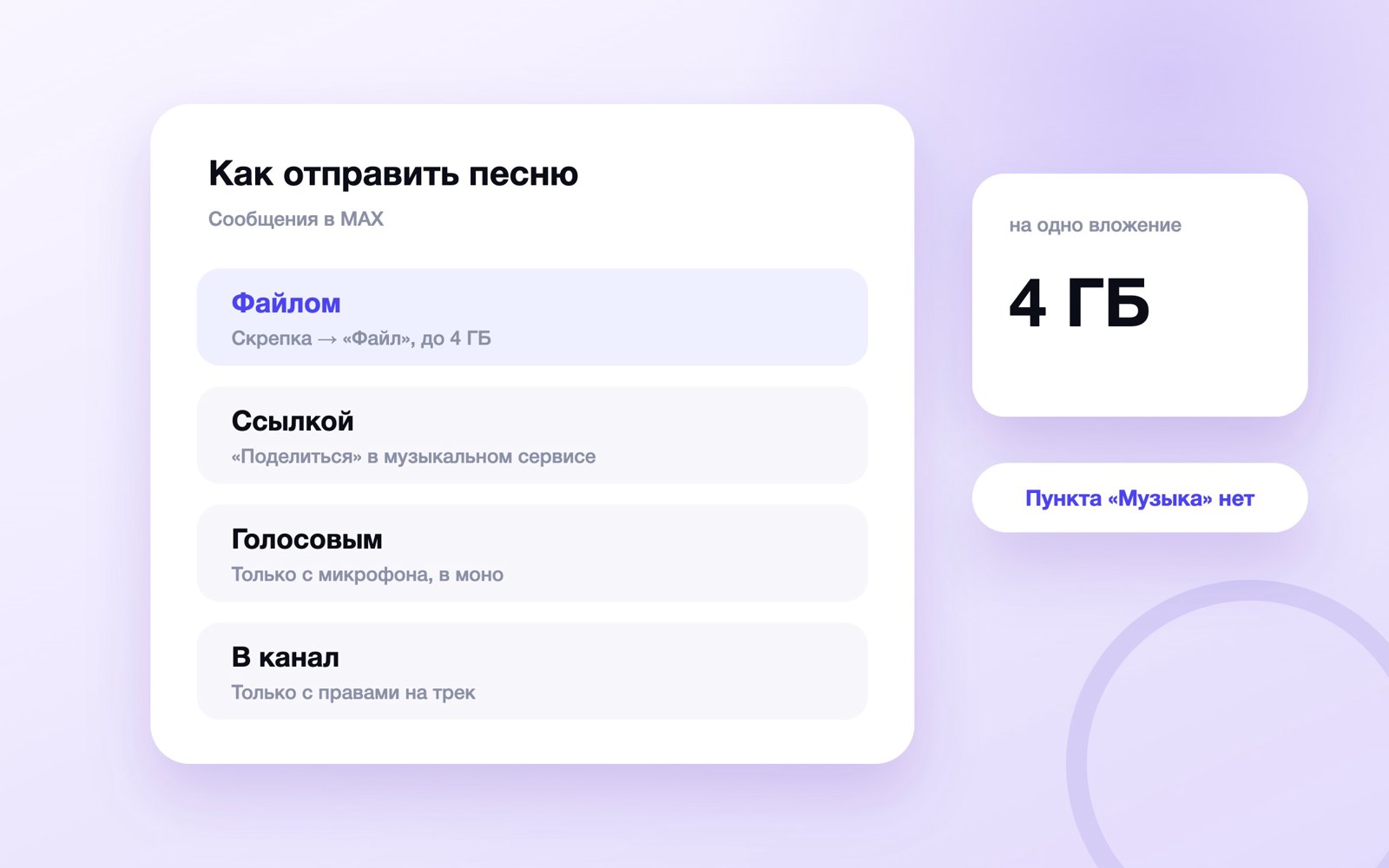 Три способа отправить песню в MAX