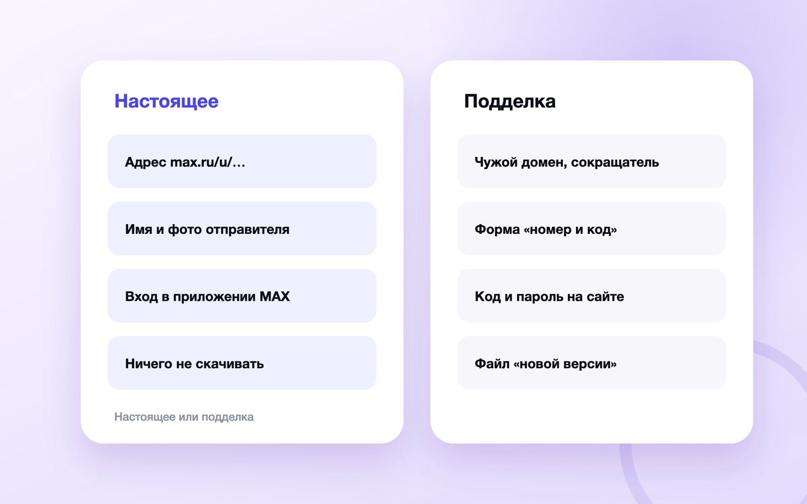 Как отличить настоящее приглашение в MAX от подделки