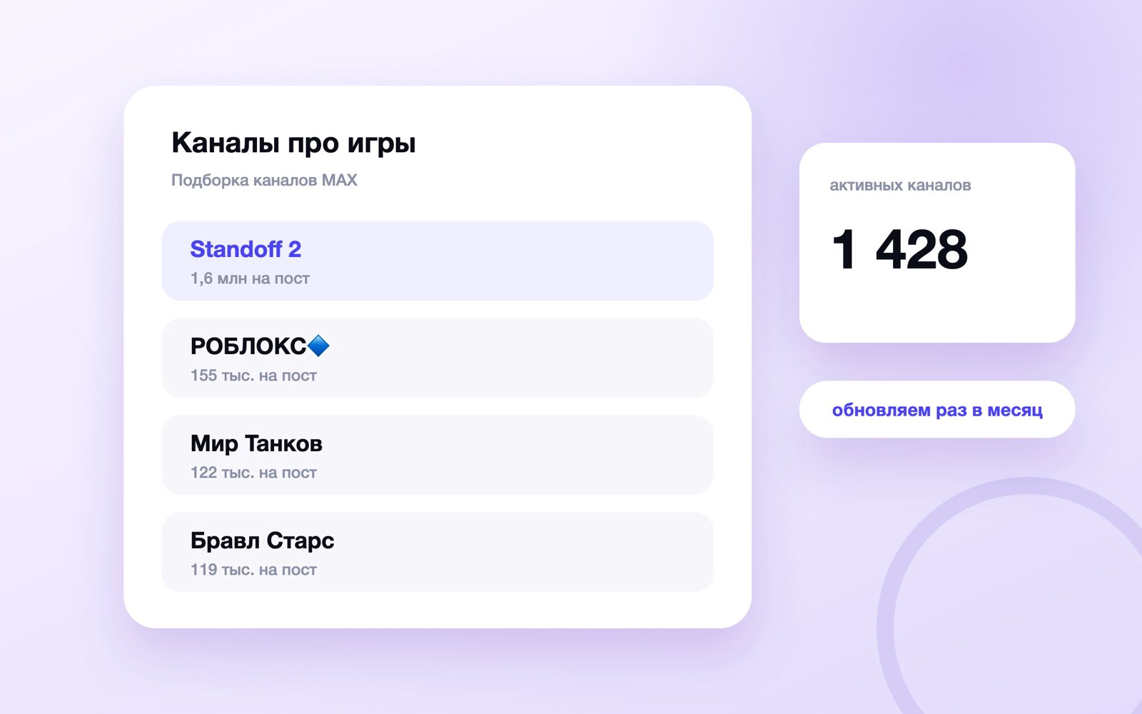 Каналы про игры в MAX