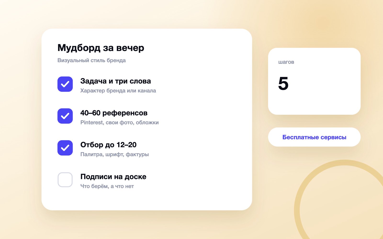 Пять шагов сборки мудборда для бренда и канала