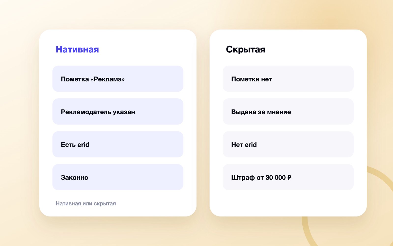 Нативная и скрытая реклама: в чём разница
