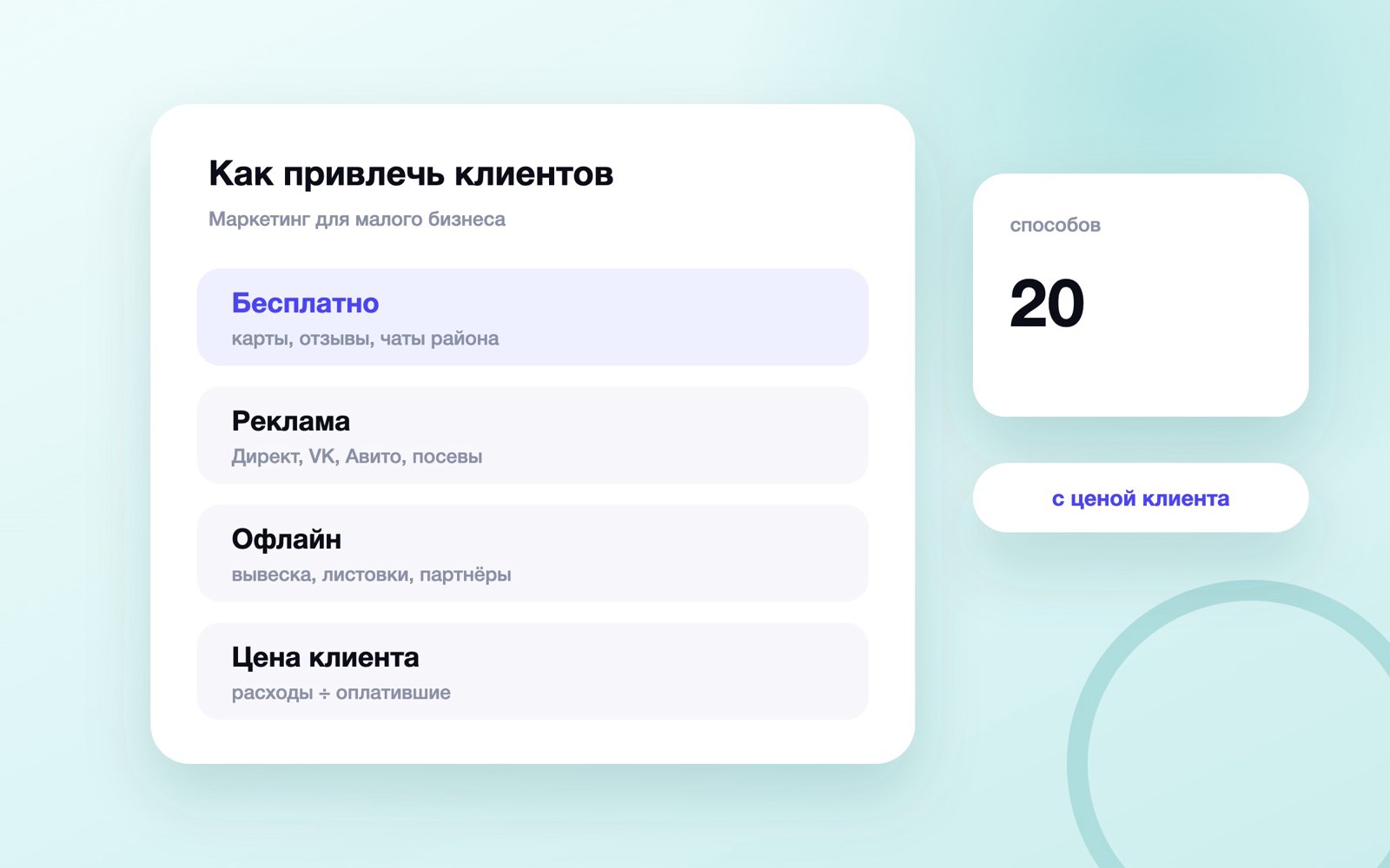 20 способов привлечь клиентов и цена клиента