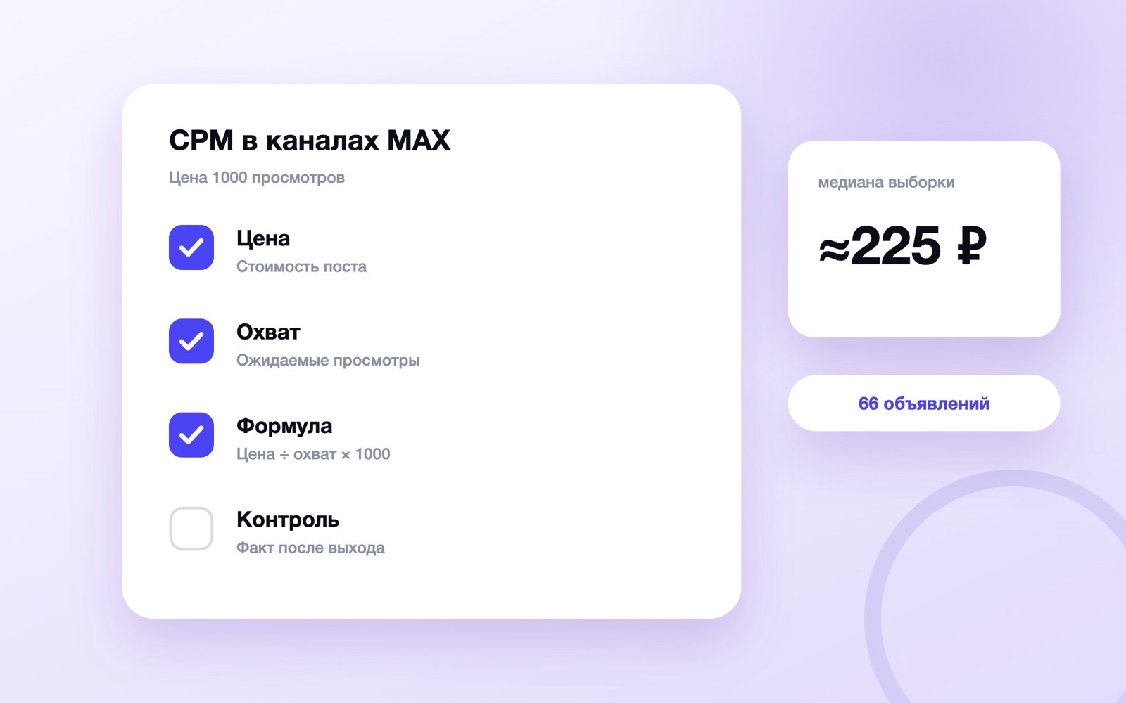 CPM в каналах MAX