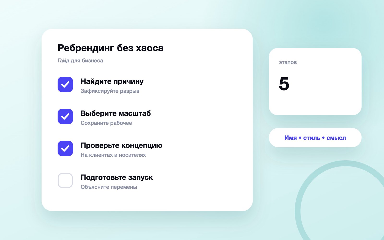 Пять этапов ребрендинга компании без хаоса