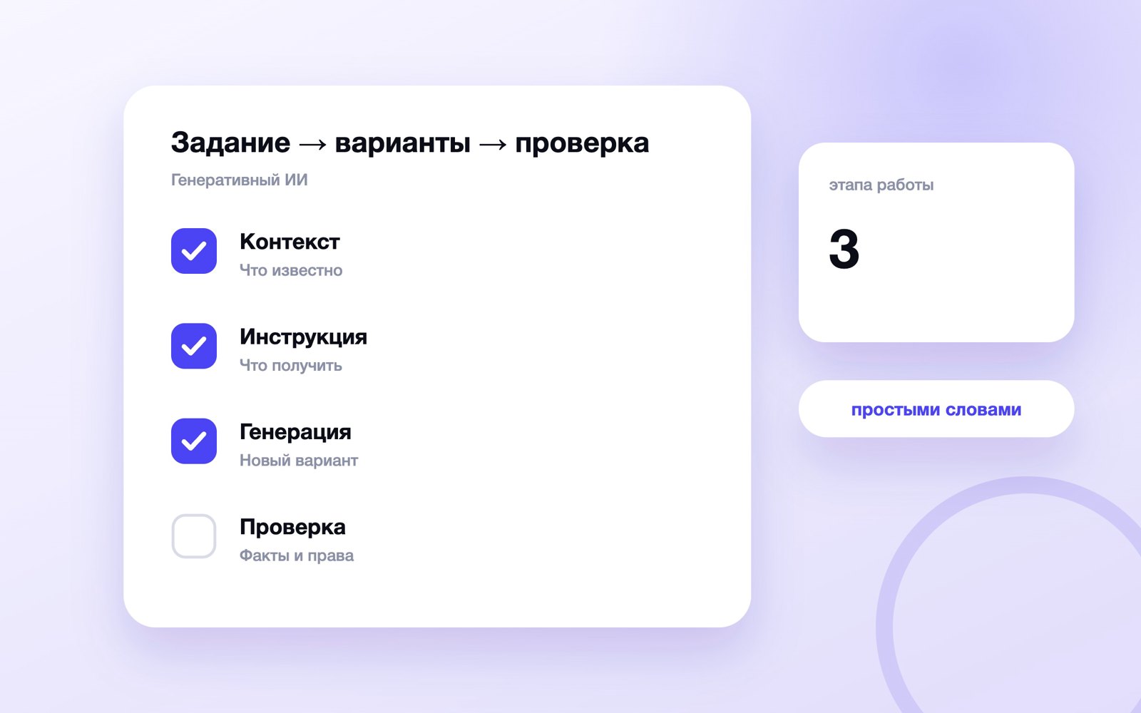 Как генеративный ИИ получает задание и создаёт результат