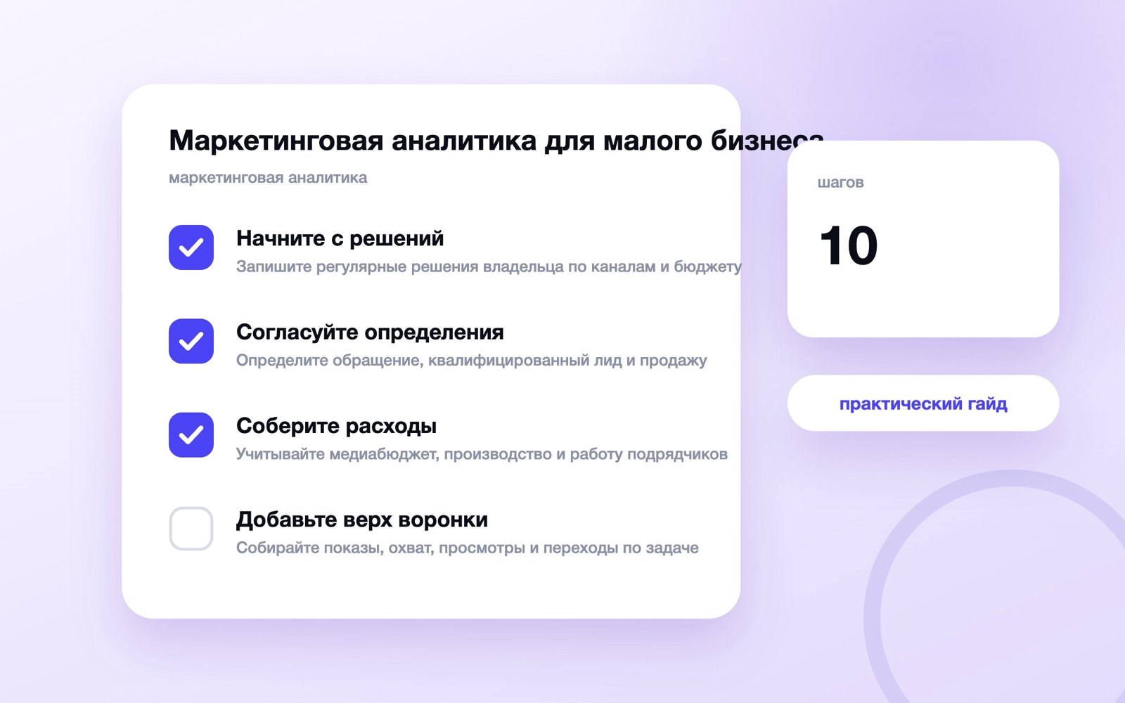 Маркетинговая аналитика для малого бизнеса: что собирать в одном отч