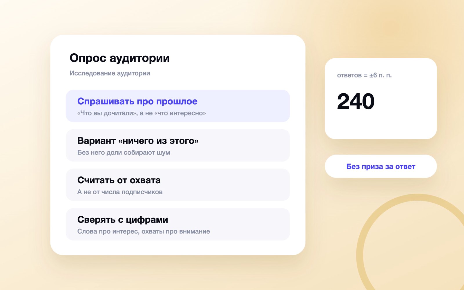 Как спрашивать подписчиков и верить ответам