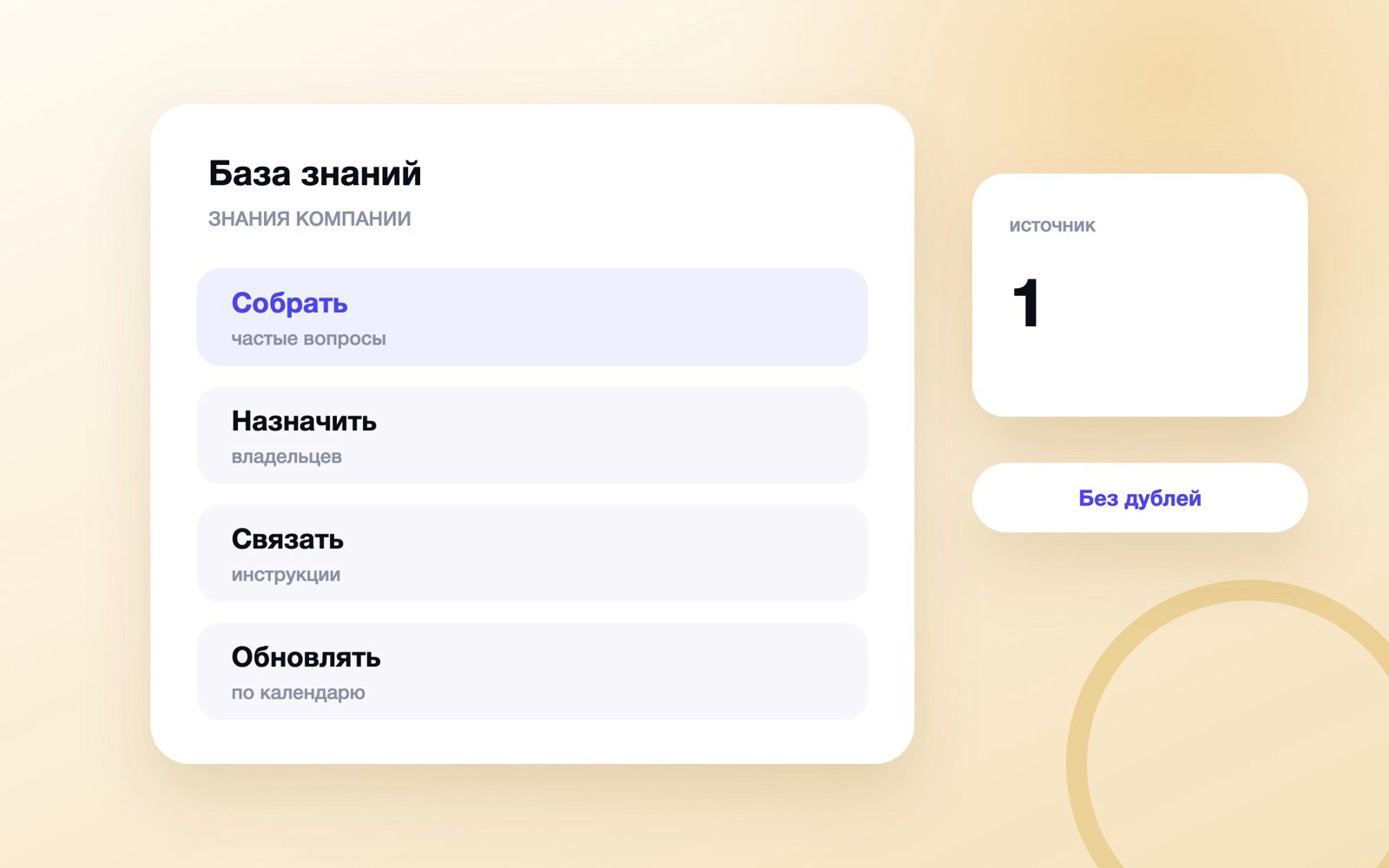Структура базы знаний компании