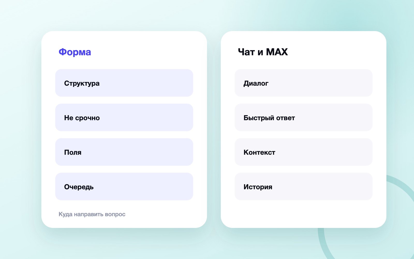 Форма, чат и мессенджер для обратной связи