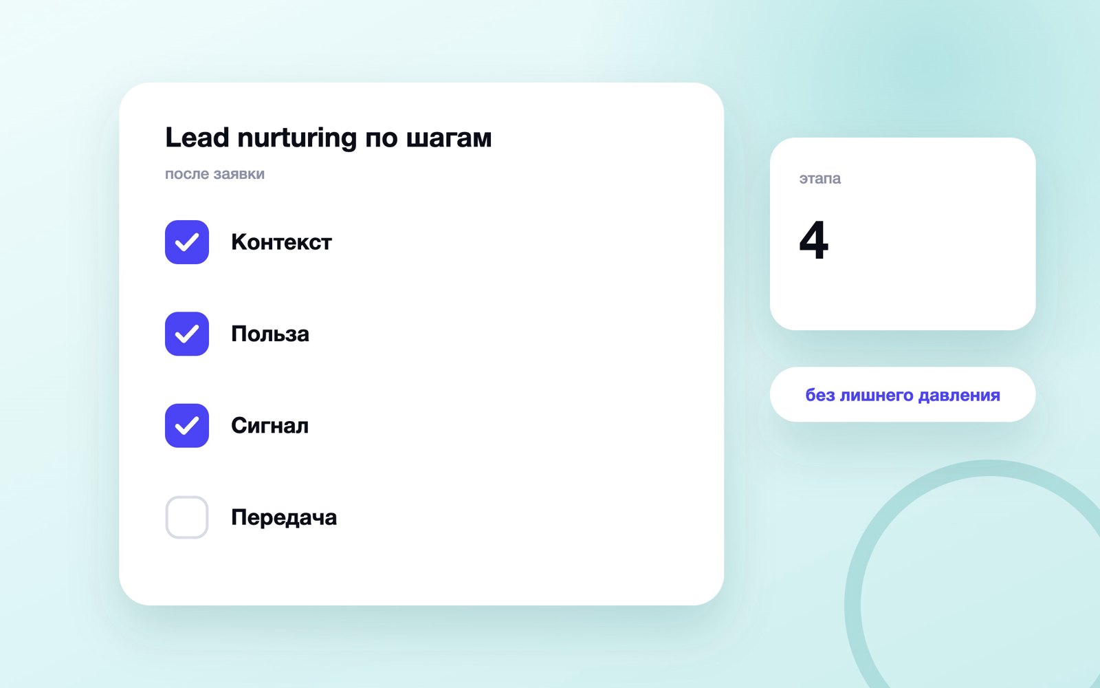 Lead nurturing по шагам
