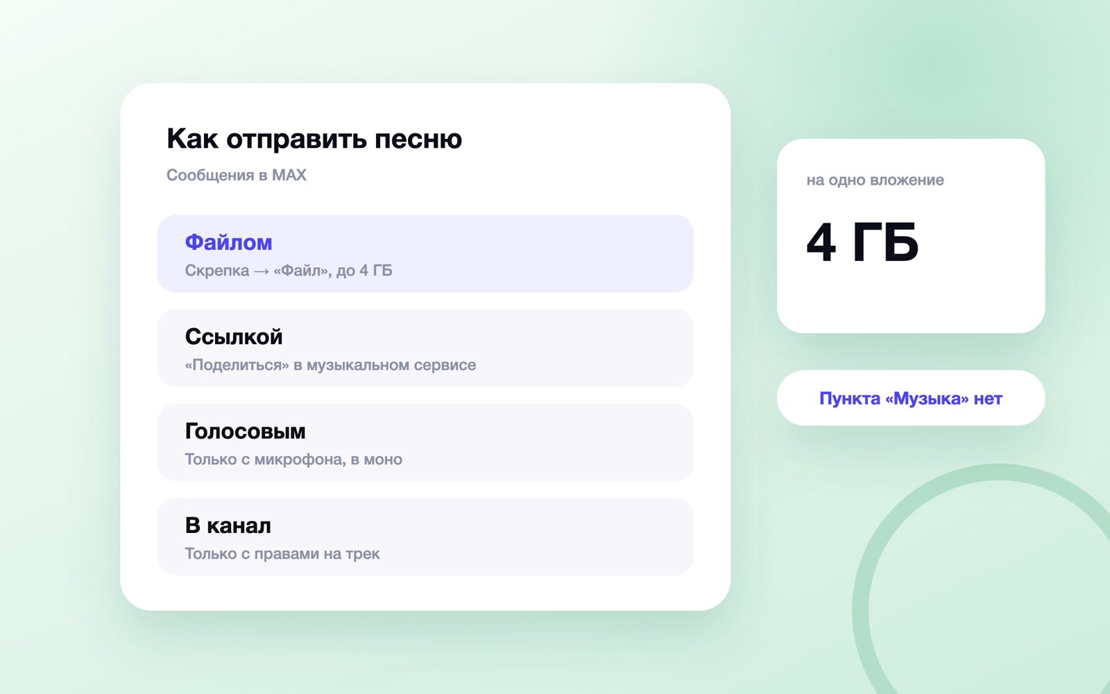 Три способа отправить песню в MAX