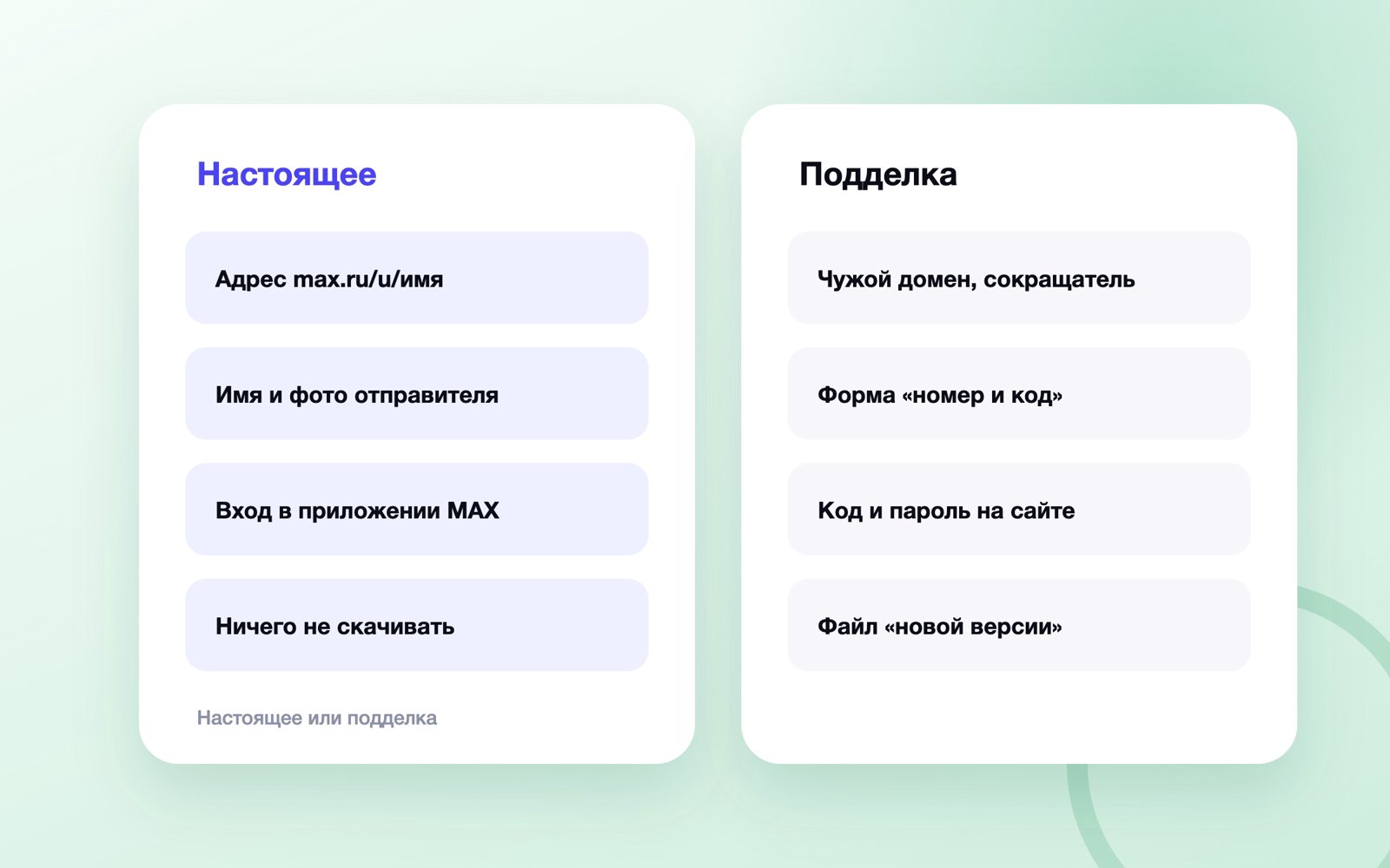 Как отличить настоящее приглашение в MAX от подделки