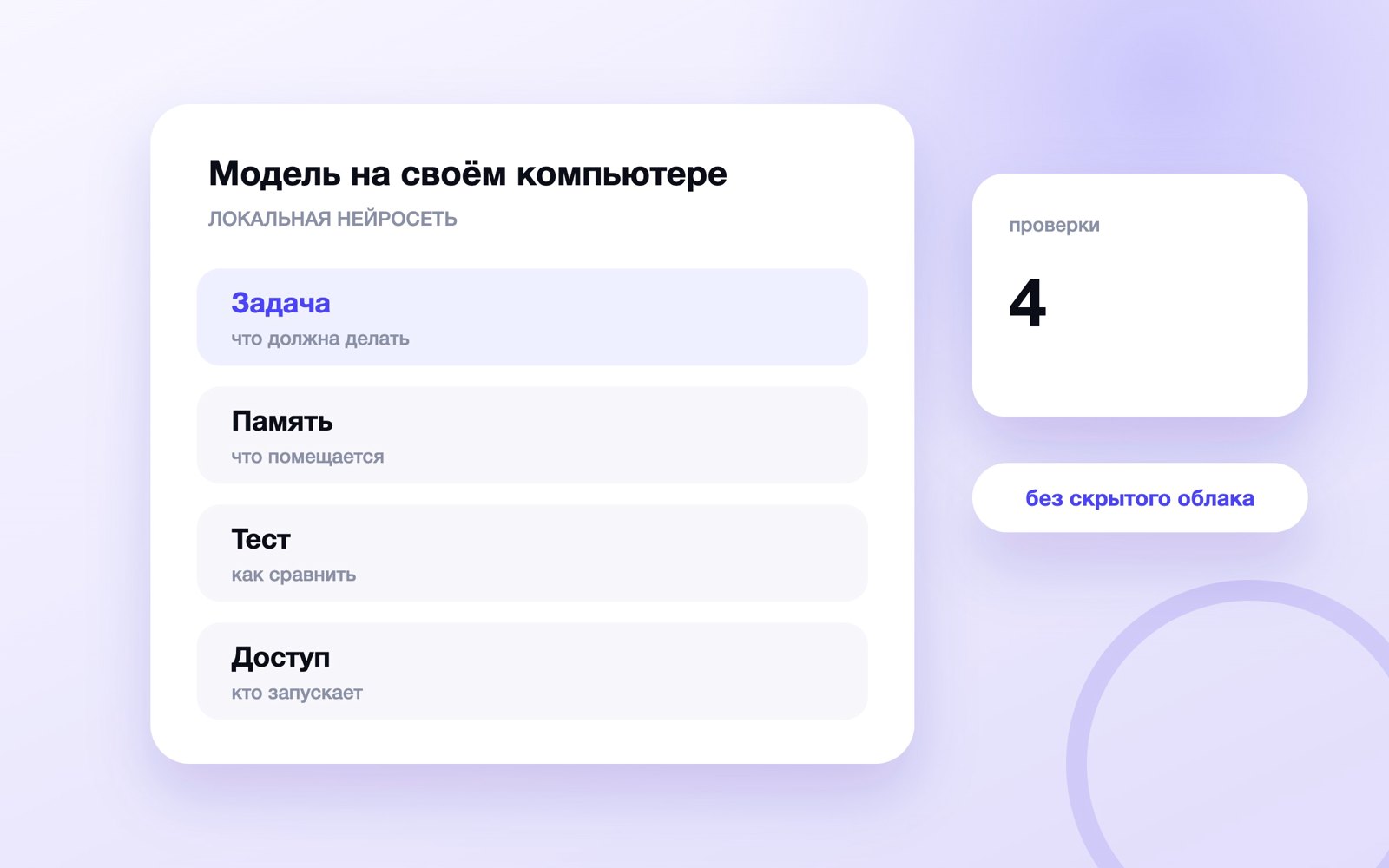Модель на своём компьютере